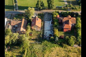 Vue oblique de Quartier Billigheim in Billigheim-Ingenheim dans le département Rhénanie-Palatinat, Allemagne