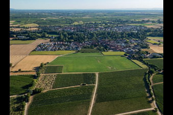 Quartier Mühlhofen in Billigheim-Ingenheim dans le département Rhénanie-Palatinat, Allemagne depuis l'avion