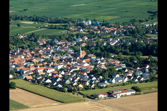 Quartier Mühlhofen in Billigheim-Ingenheim dans le département Rhénanie-Palatinat, Allemagne vue du ciel