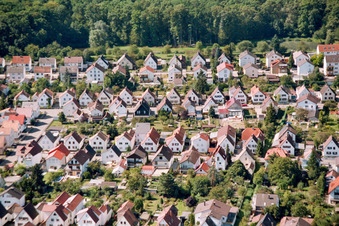 Vue aérienne de Colonisation du nord-est à Kandel dans le département Rhénanie-Palatinat, Allemagne