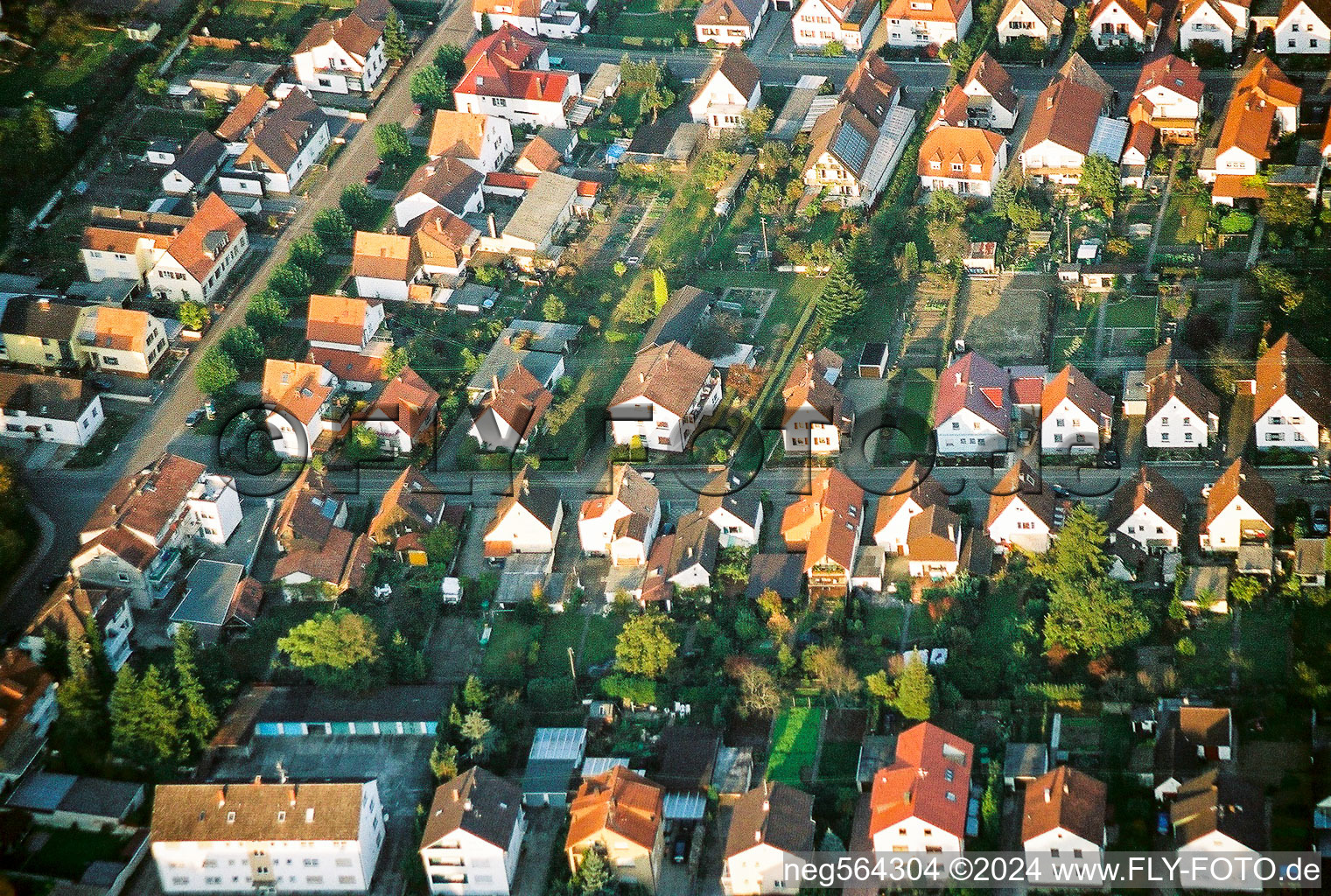 Vue aérienne de Waldstraße Haardtstr à Kandel dans le département Rhénanie-Palatinat, Allemagne