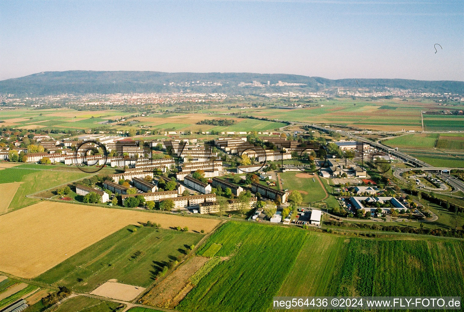 Quartier Patrick Henry Village in Heidelberg dans le département Bade-Wurtemberg, Allemagne hors des airs