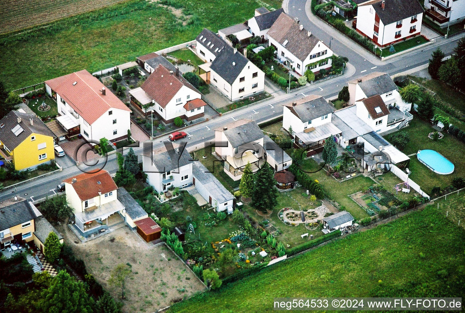 Photographie aérienne de Wattstr à Freckenfeld dans le département Rhénanie-Palatinat, Allemagne