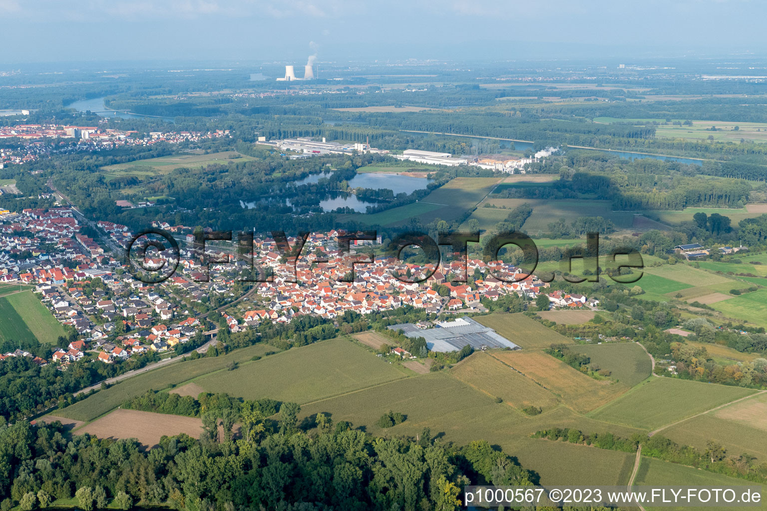 Photographie aérienne de Quartier Sondernheim in Germersheim dans le département Rhénanie-Palatinat, Allemagne