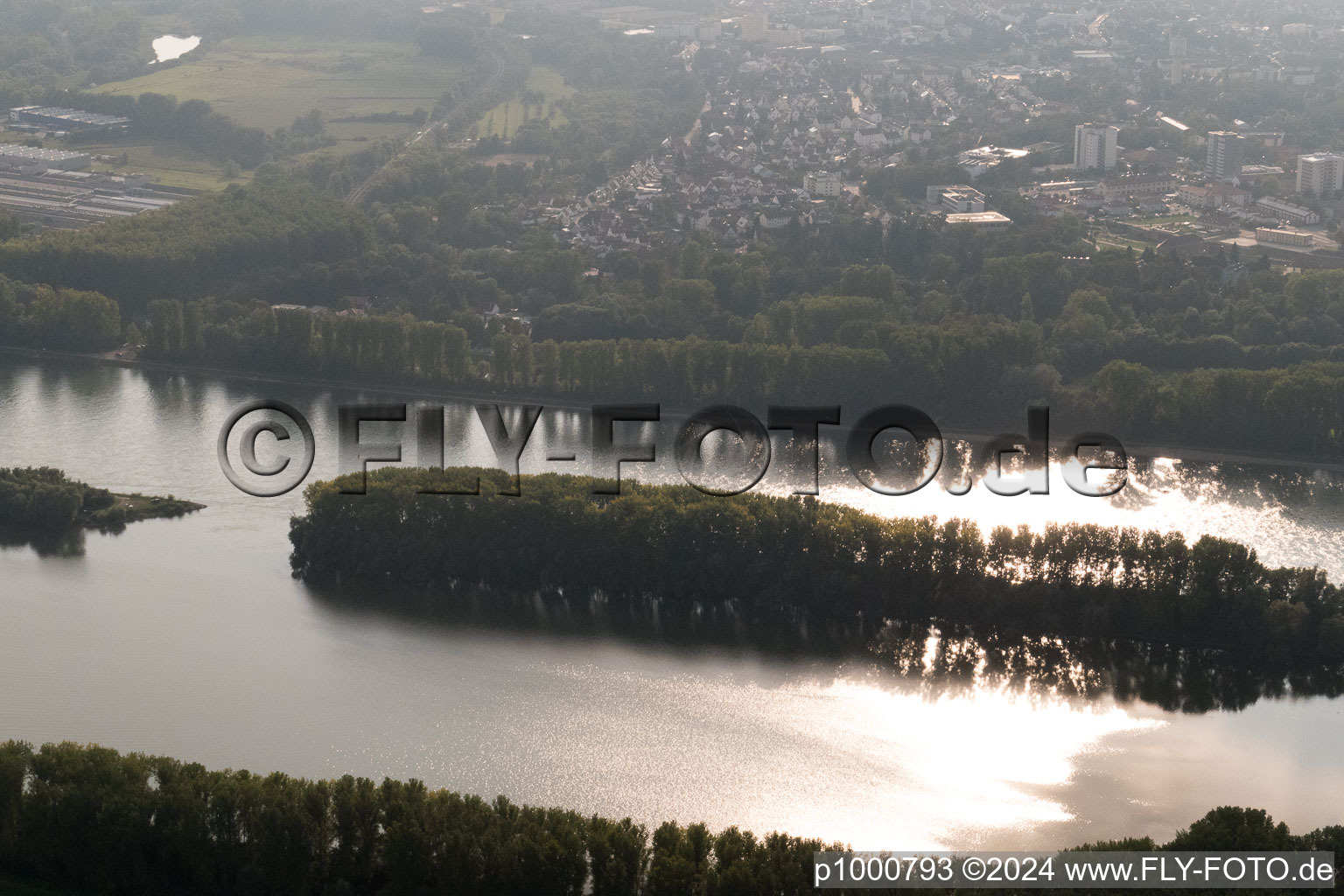 Vue aérienne de De l'est à Germersheim dans le département Rhénanie-Palatinat, Allemagne