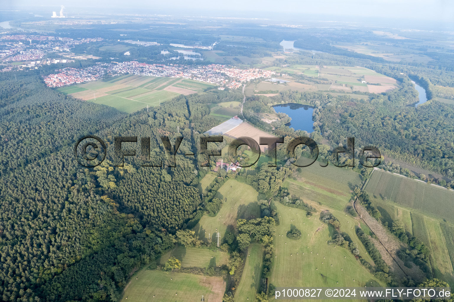 Quartier Sondernheim in Germersheim dans le département Rhénanie-Palatinat, Allemagne vue du ciel