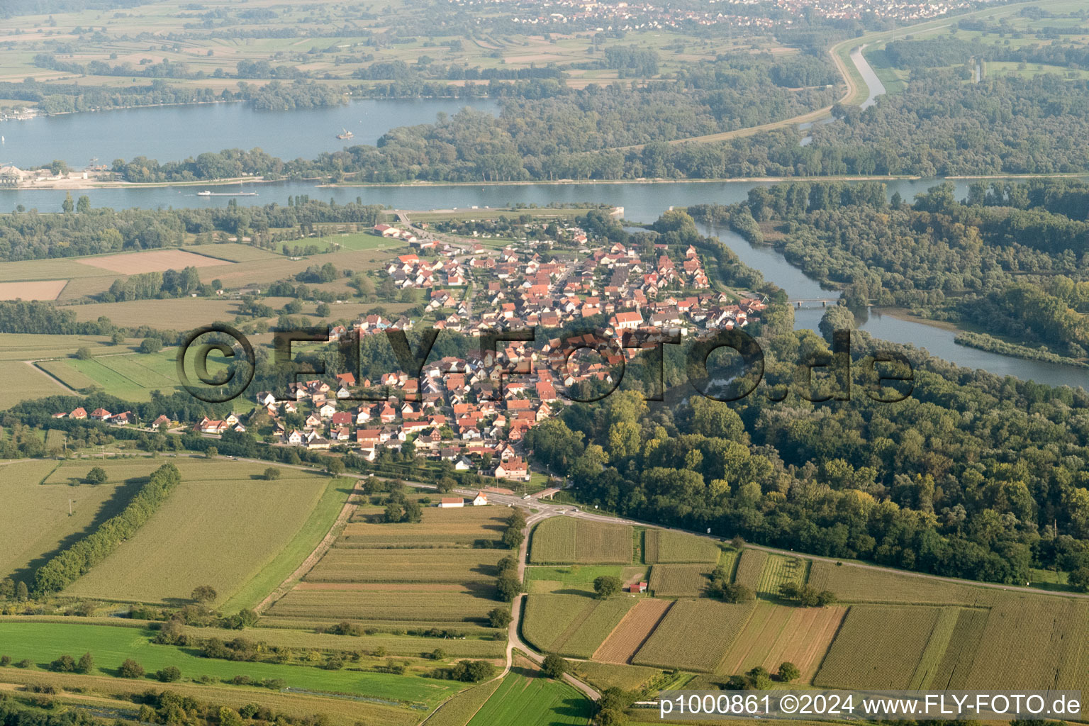 Munchhausen dans le département Bas Rhin, France vue d'en haut