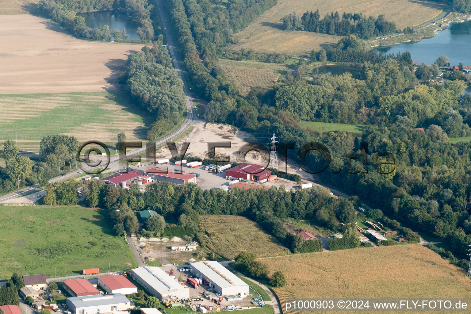 Photographie aérienne de Beinheim dans le département Bas Rhin, France