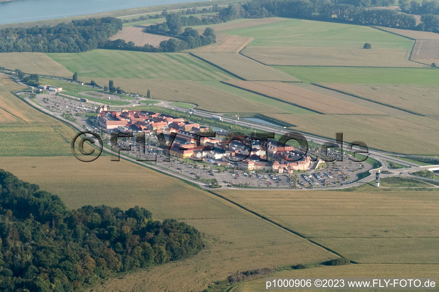 Photographie aérienne de Centre de sortie à Roppenheim dans le département Bas Rhin, France