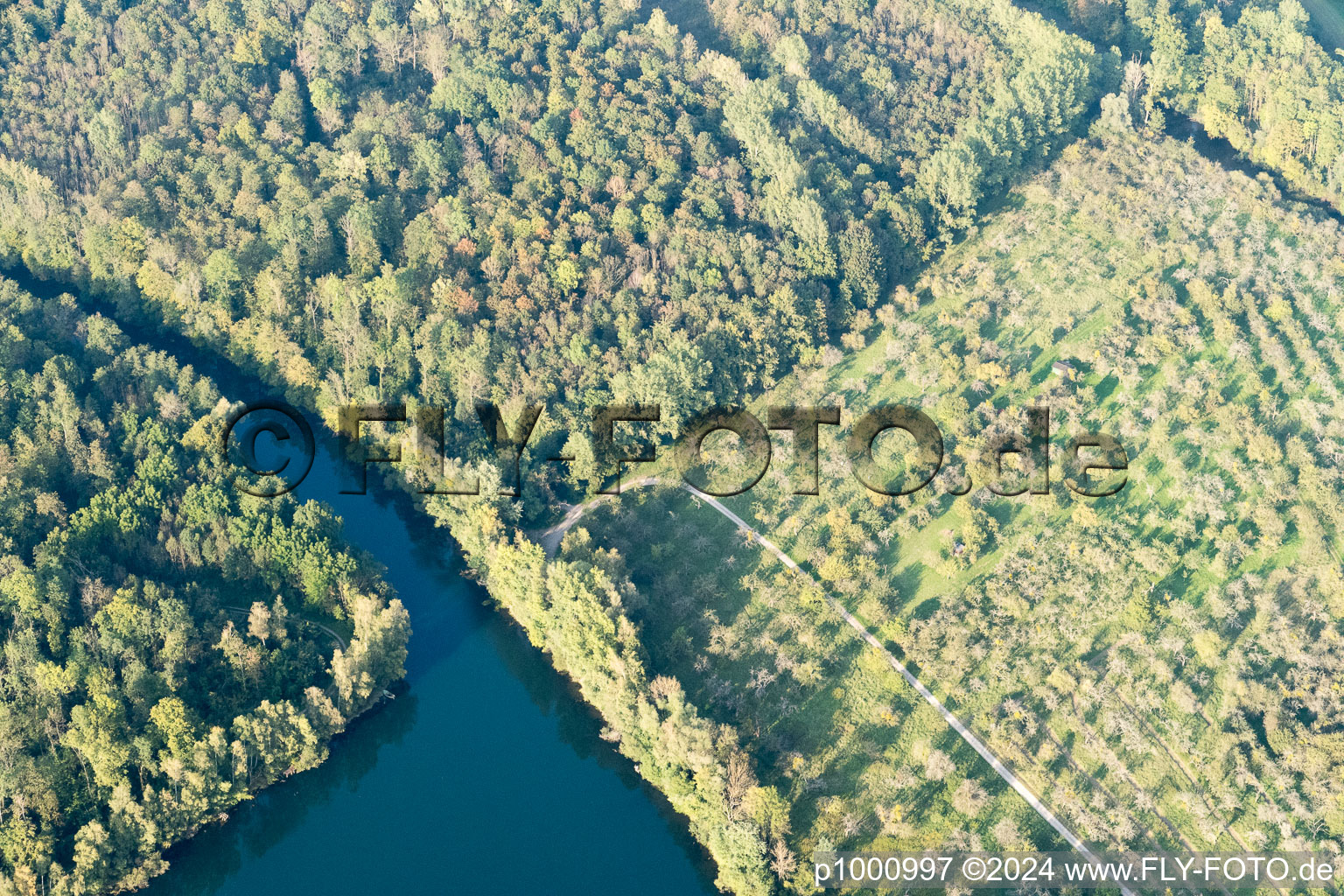 Enregistrement par drone de Quartier Diersheim in Rheinau dans le département Bade-Wurtemberg, Allemagne