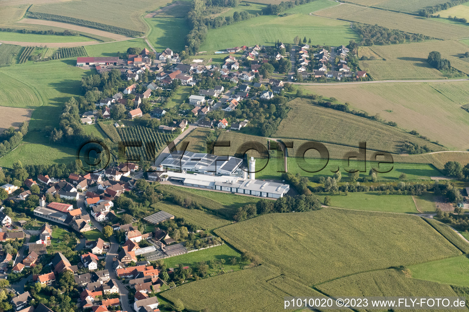 Quartier Rheinbischofsheim in Rheinau dans le département Bade-Wurtemberg, Allemagne d'un drone
