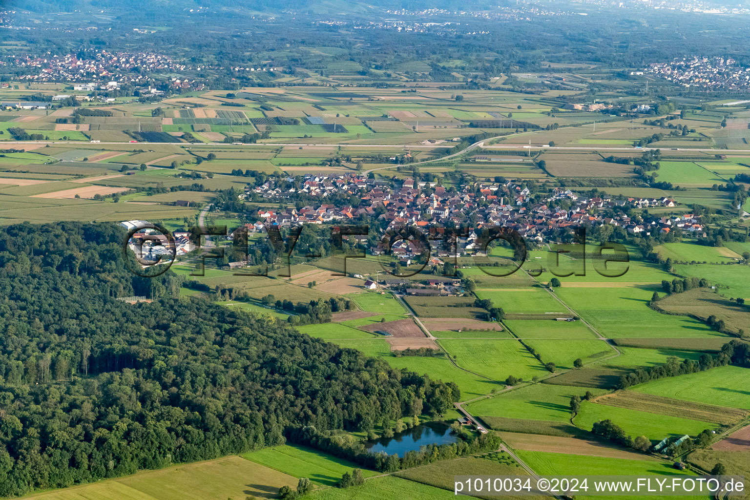 Vue oblique de Quartier Wagshurst in Achern dans le département Bade-Wurtemberg, Allemagne