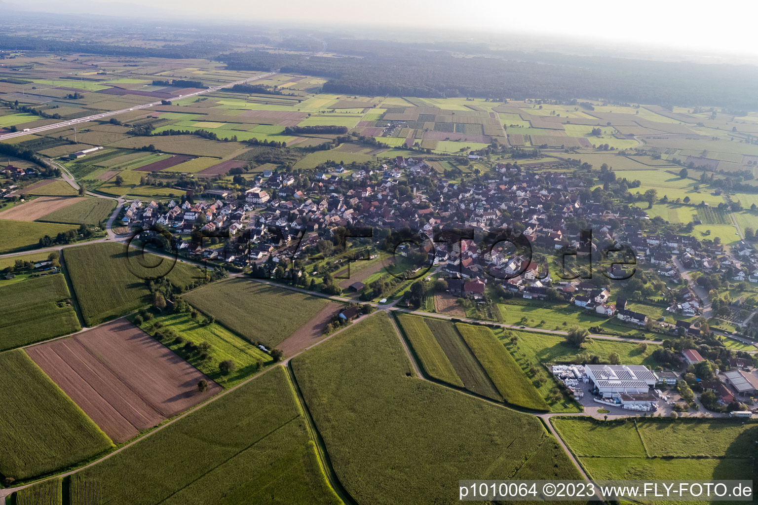 Quartier Wagshurst in Achern dans le département Bade-Wurtemberg, Allemagne hors des airs