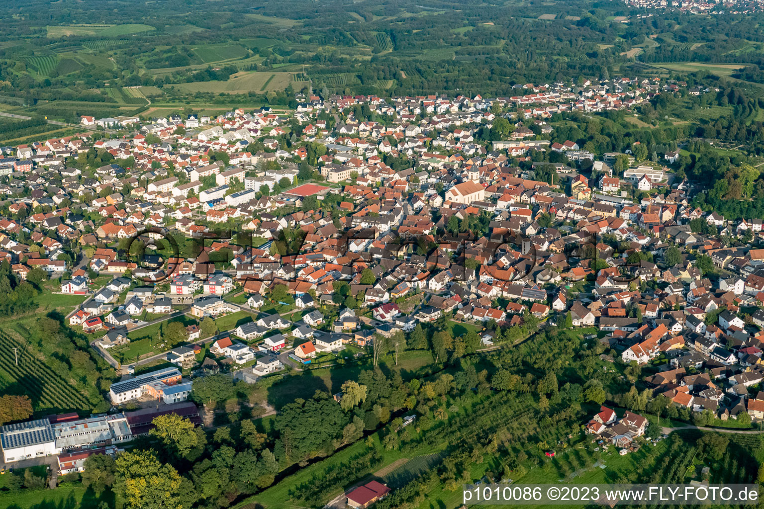 Image drone de Renchen dans le département Bade-Wurtemberg, Allemagne