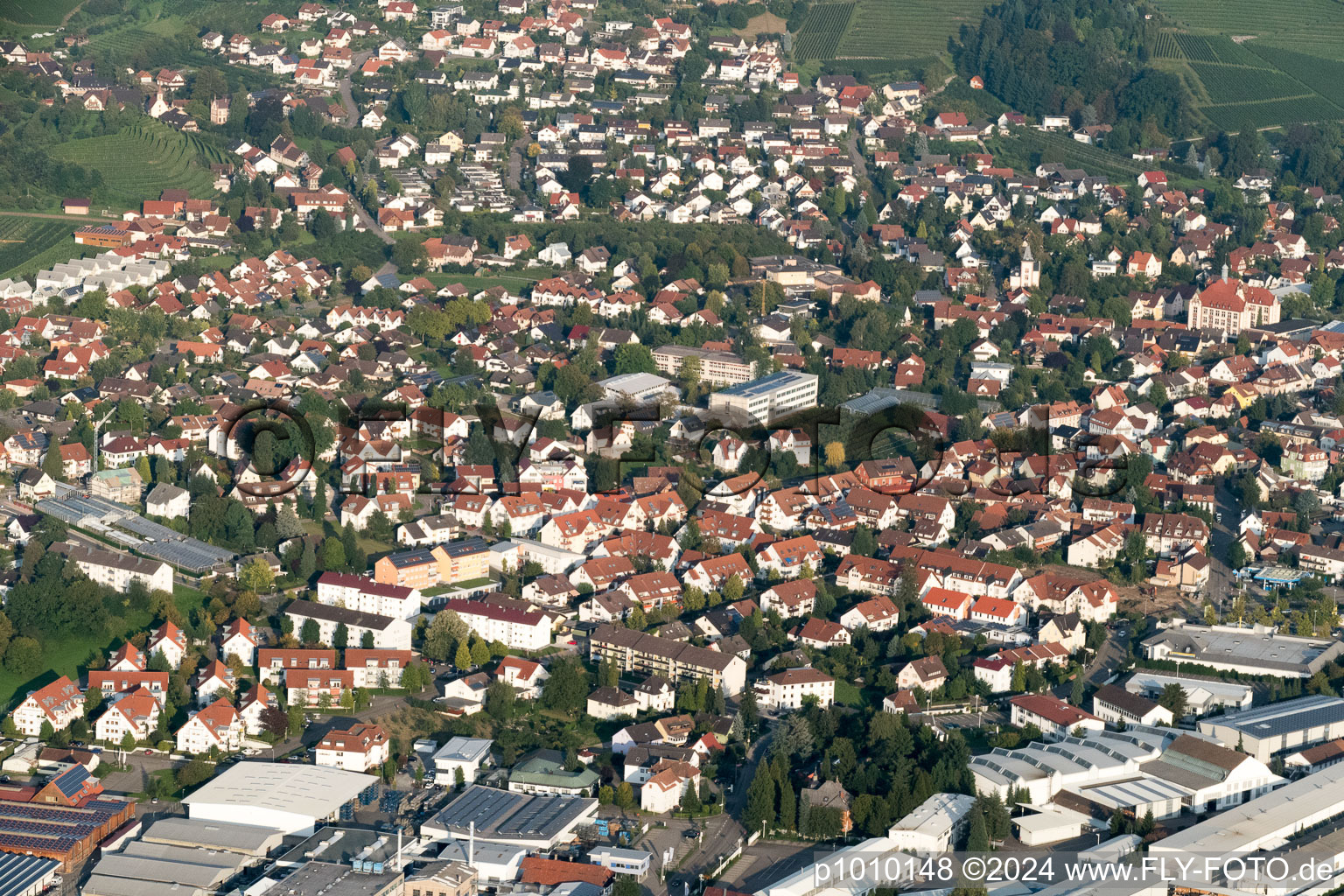 Vue aérienne de Quartier Gaisbach in Oberkirch dans le département Bade-Wurtemberg, Allemagne