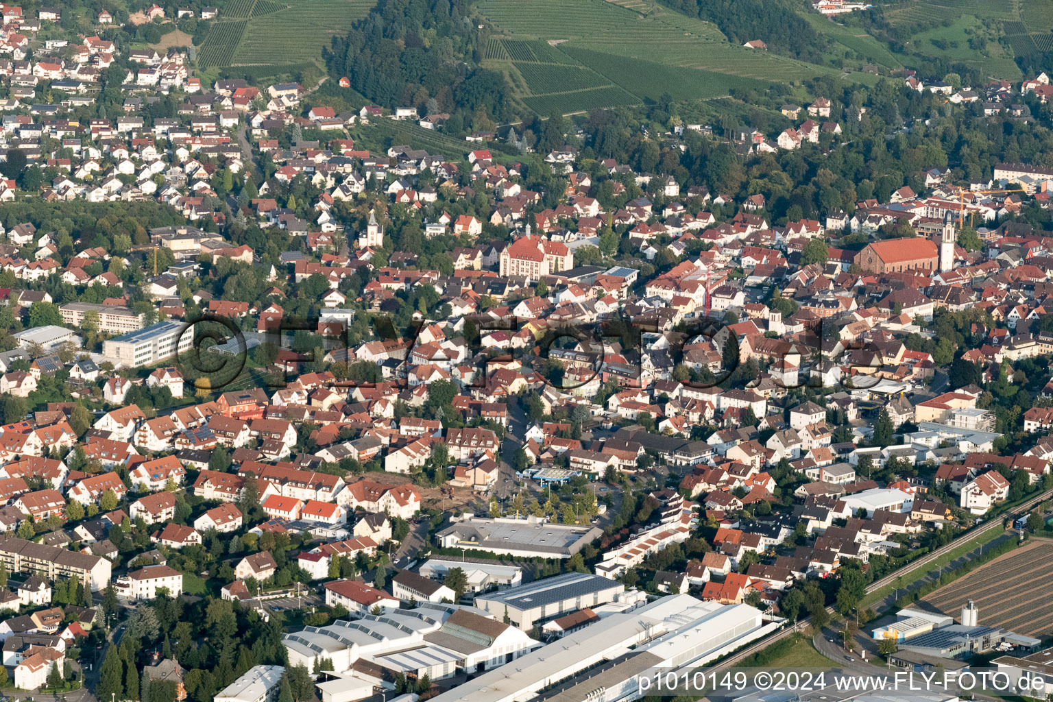 Vue aérienne de Quartier Gaisbach in Oberkirch dans le département Bade-Wurtemberg, Allemagne