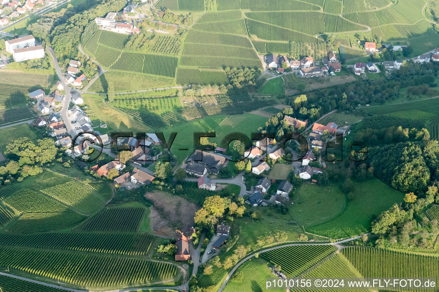 Vue aérienne de Oberkirch dans le département Bade-Wurtemberg, Allemagne