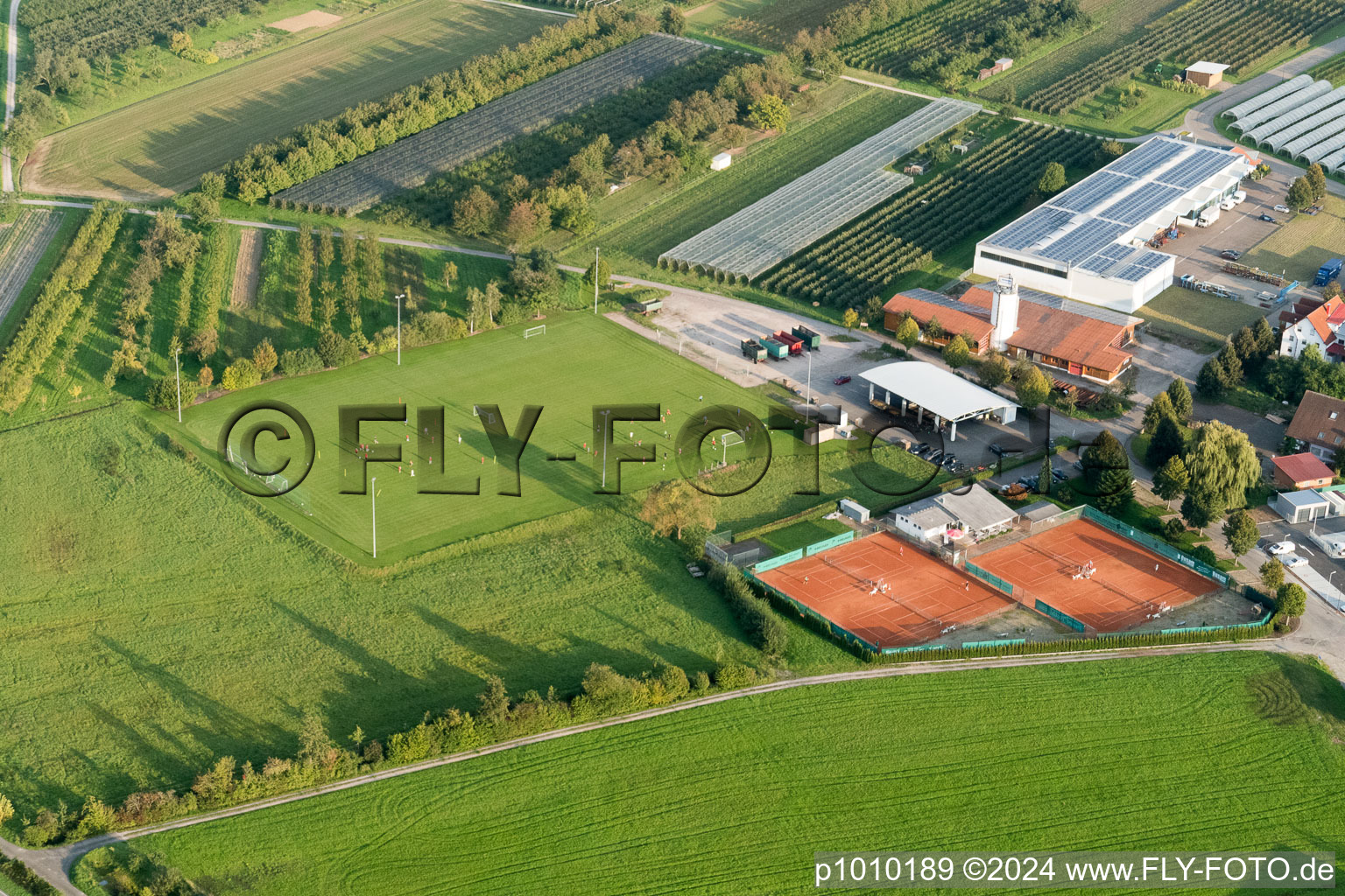 Vue aérienne de Terrain de sport à Nussbach dans le département Bade-Wurtemberg, Allemagne