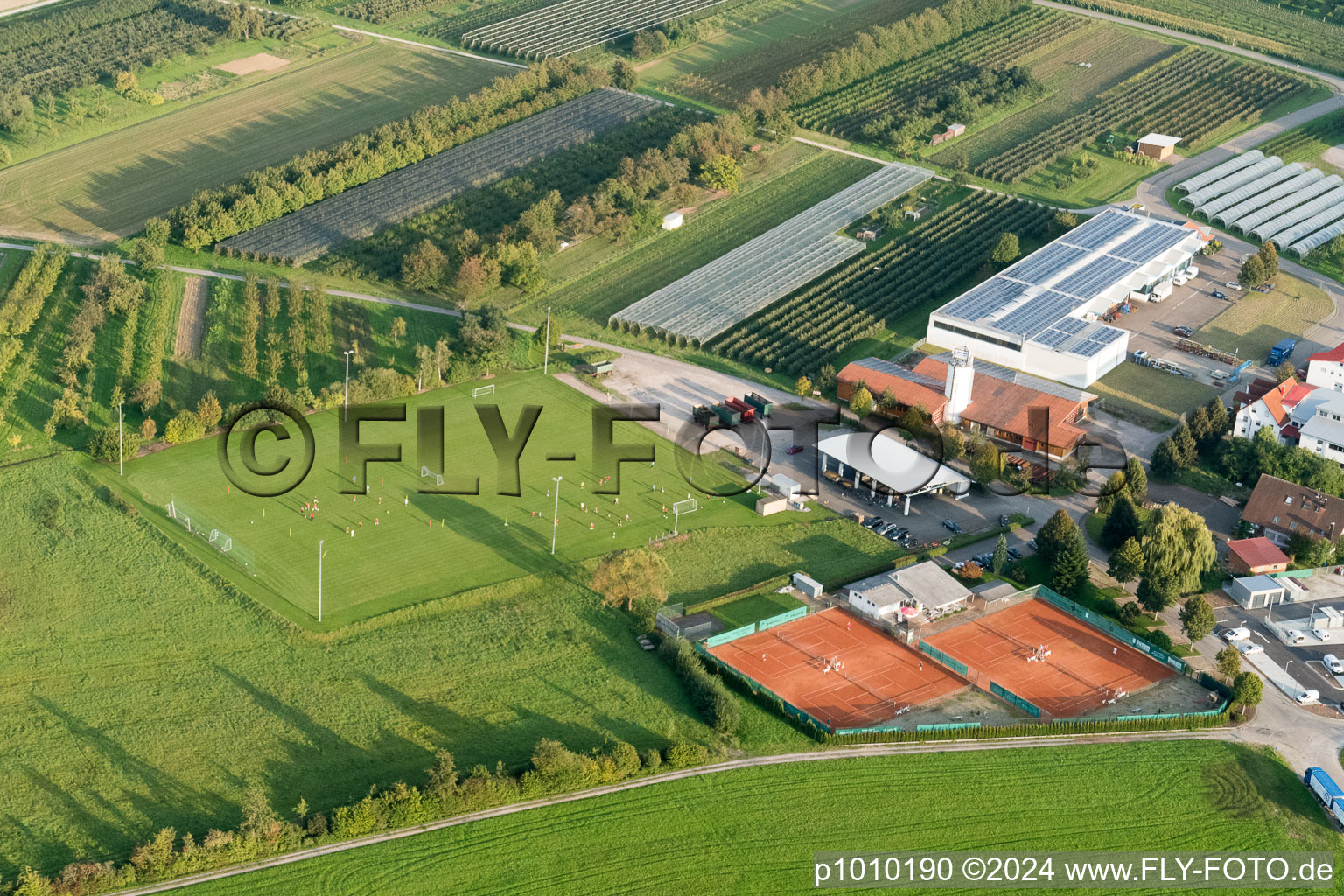 Vue aérienne de Terrain de sport à Nussbach dans le département Bade-Wurtemberg, Allemagne