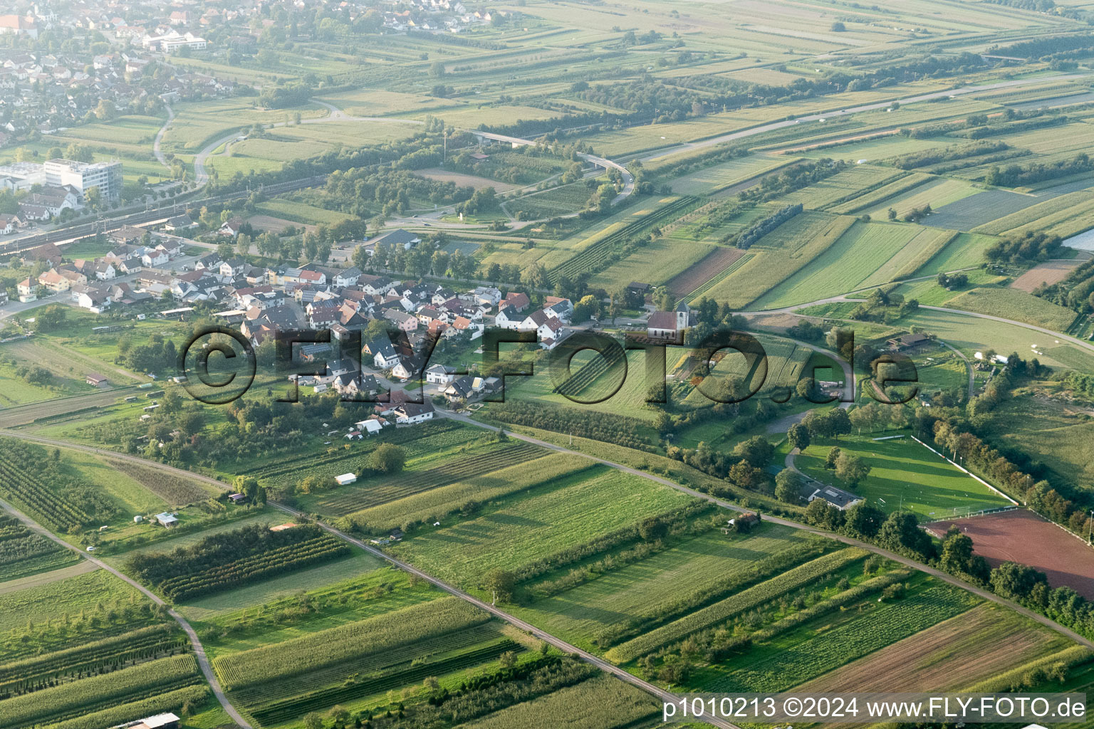 Quartier Urloffen in Appenweier dans le département Bade-Wurtemberg, Allemagne depuis l'avion