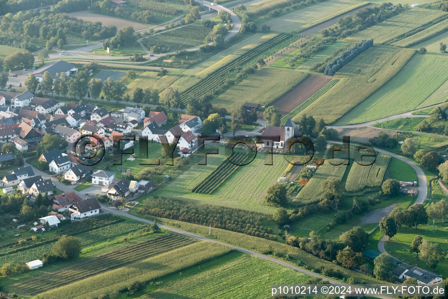 Vue d'oiseau de Quartier Urloffen in Appenweier dans le département Bade-Wurtemberg, Allemagne