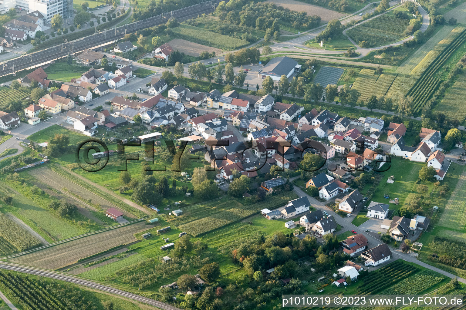 Quartier Urloffen in Appenweier dans le département Bade-Wurtemberg, Allemagne vue du ciel