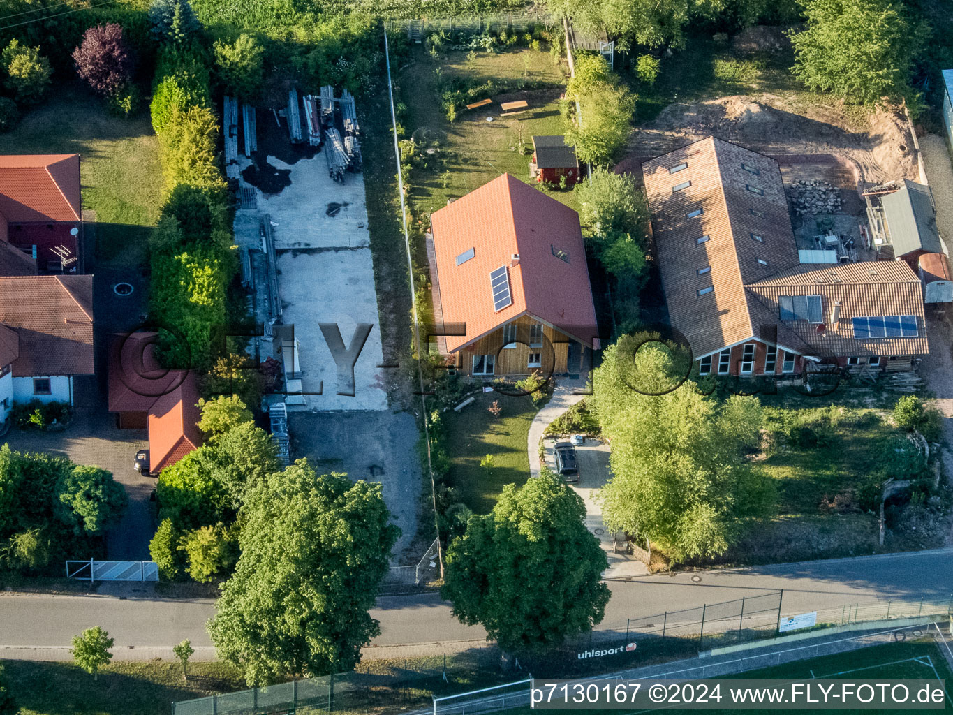 Vue oblique de Quartier Billigheim in Billigheim-Ingenheim dans le département Rhénanie-Palatinat, Allemagne