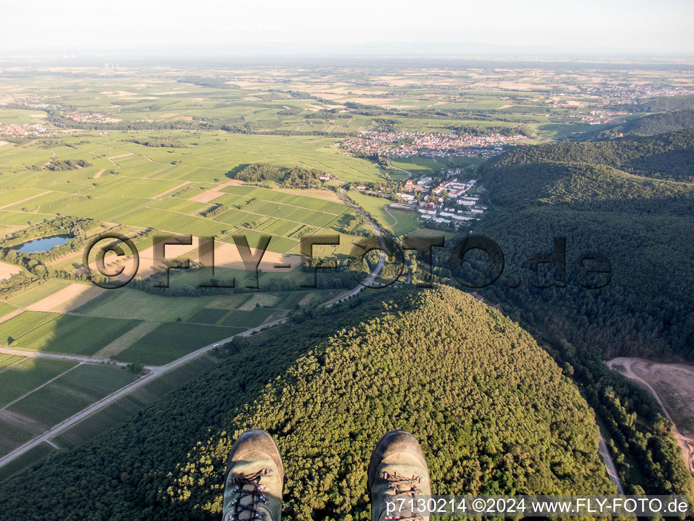 Vue oblique de Eschbach dans le département Rhénanie-Palatinat, Allemagne