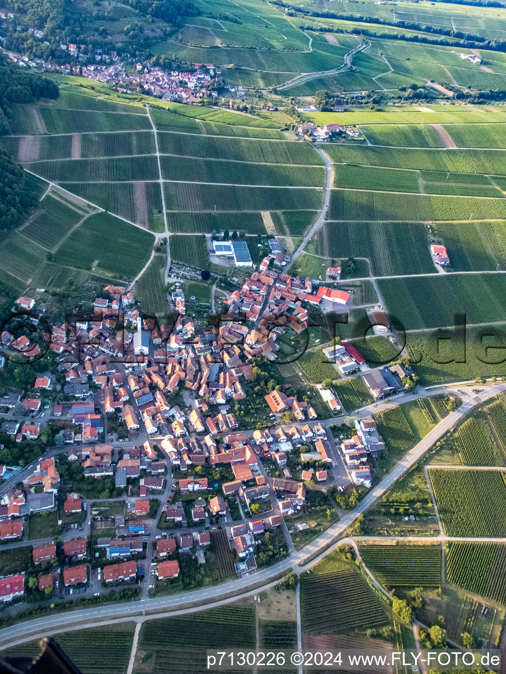 Eschbach dans le département Rhénanie-Palatinat, Allemagne d'en haut