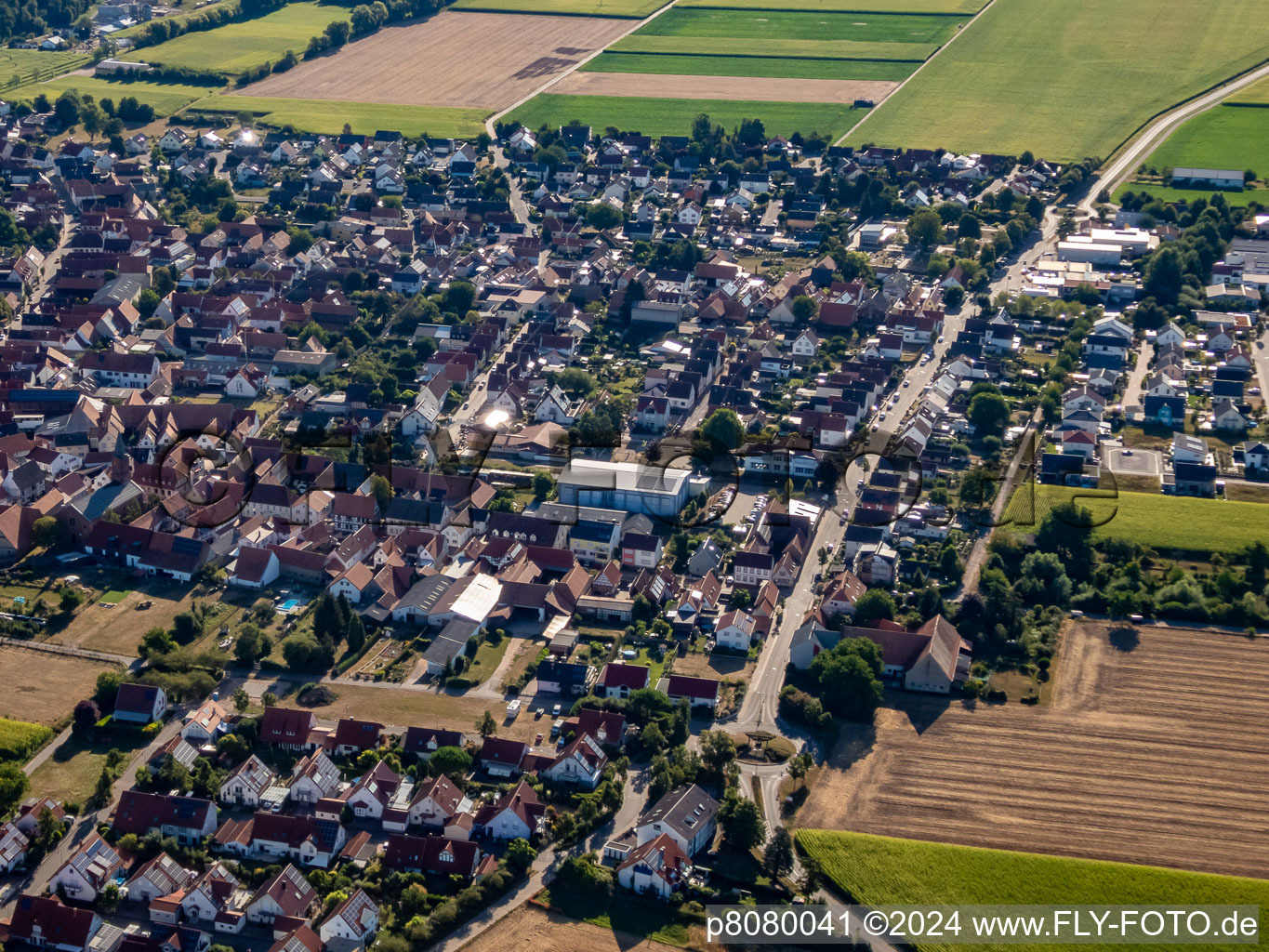 Steinweiler dans le département Rhénanie-Palatinat, Allemagne vue du ciel