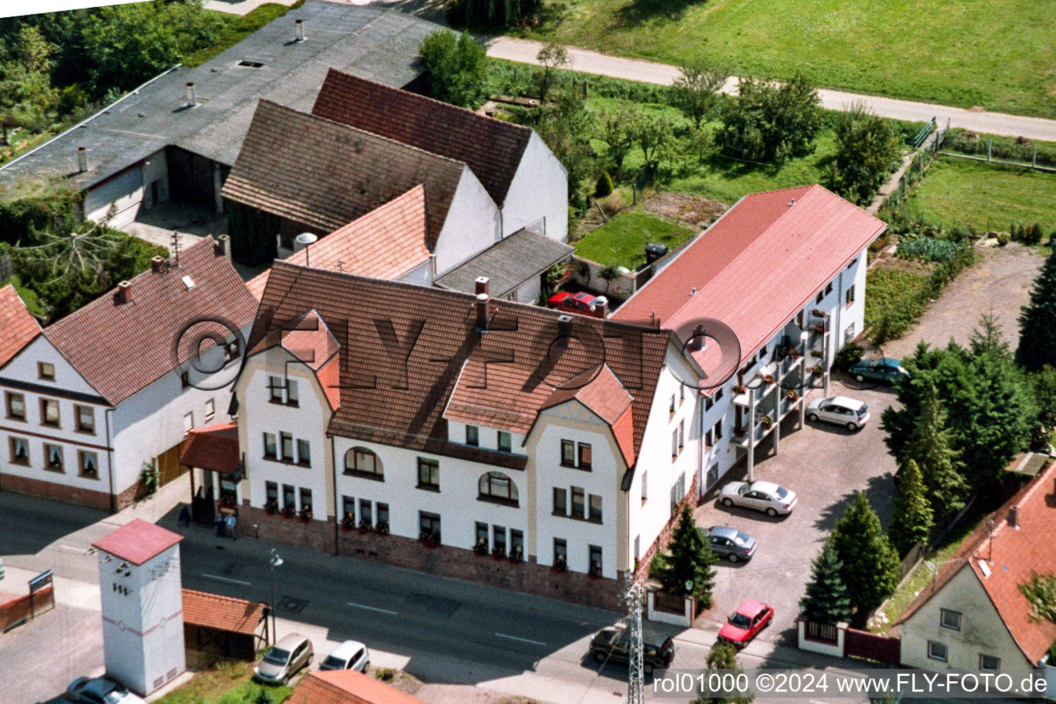 Vue aérienne de Hôtel Saarstrasse à Kandel dans le département Rhénanie-Palatinat, Allemagne