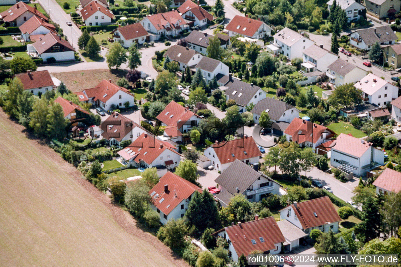 Lessingstr à Steinweiler dans le département Rhénanie-Palatinat, Allemagne d'en haut