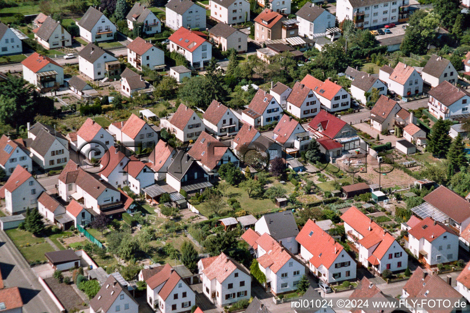 Règlement à Kandel dans le département Rhénanie-Palatinat, Allemagne vue d'en haut