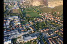 Vue aérienne de Nuvolera dans le département Brescia, Italie
