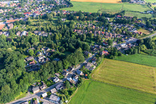 Vue aérienne de Burg dans le département Schleswig-Holstein, Allemagne