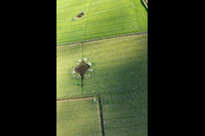 Vue aérienne de Quartier Böhl-Süderhöft in Sankt Peter-Ording dans le département Schleswig-Holstein, Allemagne