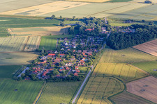 Vue aérienne de Quartier Kating in Tönning dans le département Schleswig-Holstein, Allemagne