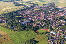 Vue oblique de Tönning dans le département Schleswig-Holstein, Allemagne