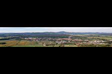 Vue aérienne de Panorama à Waltershausen dans le département Thuringe, Allemagne