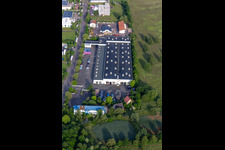 Vue aérienne de Locaux de l'usine DIE ETIMEX PRIMARY PACKAGING à Waltershausen à le quartier Hörselgau in Hörsel dans le département Thuringe, Allemagne