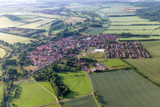 Vue aérienne de Quartier Goldbach in Nessetal dans le département Thuringe, Allemagne