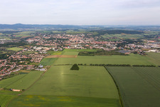 Vue aérienne de Gotha dans le département Thuringe, Allemagne