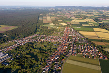 Vue aérienne de Quartier Schaidt in Wörth am Rhein dans le département Rhénanie-Palatinat, Allemagne
