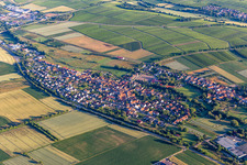 Vue aérienne de Quartier Kapellen in Kapellen-Drusweiler dans le département Rhénanie-Palatinat, Allemagne
