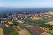 Vue aérienne de Kandel dans le département Rhénanie-Palatinat, Allemagne