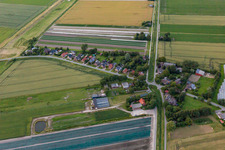 Vue oblique de Quartier Schülperweide in Schülp dans le département Schleswig-Holstein, Allemagne
