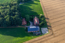 Vue oblique de Ferme sur Uhlandweg à le quartier Tungerloh-Pröbsting in Gescher dans le département Rhénanie du Nord-Westphalie, Allemagne