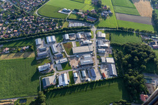 Vue aérienne de Zone industrielle Konrad Zuse Ring à Vreden dans le département Rhénanie du Nord-Westphalie, Allemagne