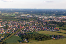 Vue aérienne de Rhede dans le département Rhénanie du Nord-Westphalie, Allemagne