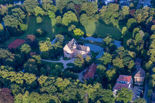 Vue aérienne de Administration princière de Salm-Salm à Rhede dans le département Rhénanie du Nord-Westphalie, Allemagne